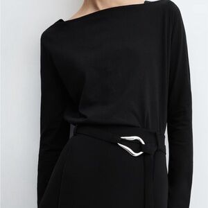 Mango cotton boatneck Top